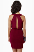 Celebutante Burgundy Dress