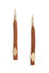 Claire Fong Under My Spell Brown Fringe Earrings