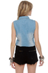 Hardly Strictly Sleeveless Denim Shirt