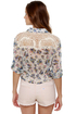 Tree House Time Floral Print Crop Top