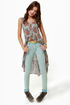 Cheap Monday Second Skin Blue Corduroy Skinny Pants