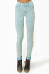 Cheap Monday Second Skin Blue Corduroy Skinny Pants