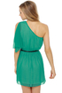 Dancing Queen One Shoulder Teal Dress