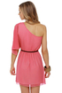 Dancing Queen One Shoulder Pink Dress