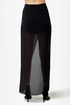 See You Staring High-Low Black Skirt