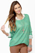 Little Secrets Teal and Gold Sweater