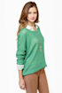 Little Secrets Teal and Gold Sweater