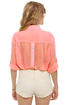 Kriss Kross Sheer Coral Top