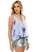 Cosmic Storm Purple Tie-Dye Top