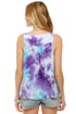 Cosmic Storm Purple Tie-Dye Top