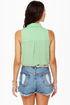 Hip Tips Sleeveless Mint Top