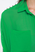 All of a Stud-den Sheer Green Top