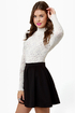 Magnolia Monday Cream Lace Top