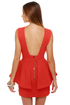 Structure-y Goods Coral Red Dress