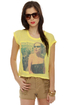 Chaser Blondie Rapture Yellow Crop Top