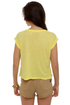 Chaser Blondie Rapture Yellow Crop Top