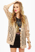 Honey Wheat Waffles Beige Cardigan Sweater