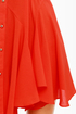 American Flare-lines Coral Red Dress