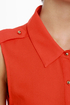 American Flare-lines Coral Red Dress
