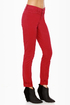 Dittos Dawn Mid Rise Red Skinny Jeans