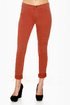 Dittos Dawn Mid Rise Burnt Orange Skinny Jeans