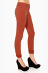 Dittos Dawn Mid Rise Burnt Orange Skinny Jeans