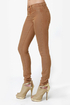 Dittos Jessica Mid-Rise Nutmeg Brown Jeggings