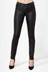 Dittos Dawn Mid Rise Shimmer Black Skinny Jeans