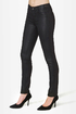 Dittos Dawn Mid Rise Shimmer Black Skinny Jeans