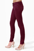 Level 99 Janice Ultra Skinny Burgundy Jeggings