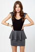 Marian Black and Grey Dress