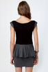 Marian Black and Grey Dress