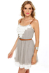 Gold Dust Woman Light Grey Dress