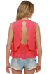 Be My Rosebuddy Coral Tank Top
