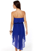 Oh My Goddess Strapless Blue Dress