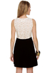 Hillary Black and Beige Lace Dress