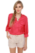 New Hampshire Hideout Fuchsia Top