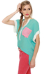 Sweet Surrender Sheer Blue Top