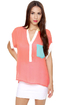 Sweet Surrender Sheer Pink Top