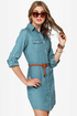 Off the Beaten Path Denim Shirt Dress