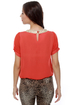 Wake-Up Collar Coral Red Top