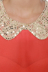 Wake-Up Collar Coral Red Top