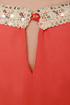 Wake-Up Collar Coral Red Top