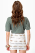 French Twenties Cream Sequin Skirt