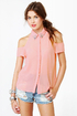 Glamorama Sheer Coral Pink Top