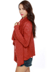 Element Eden Lariat Red Sweater