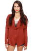 Element Eden Lariat Red Sweater