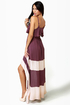 Merrily Rolling Along High Low Purple Dress