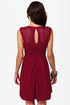 Fair Rosaline Burgundy Lace Dress