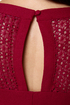 Fair Rosaline Burgundy Lace Dress